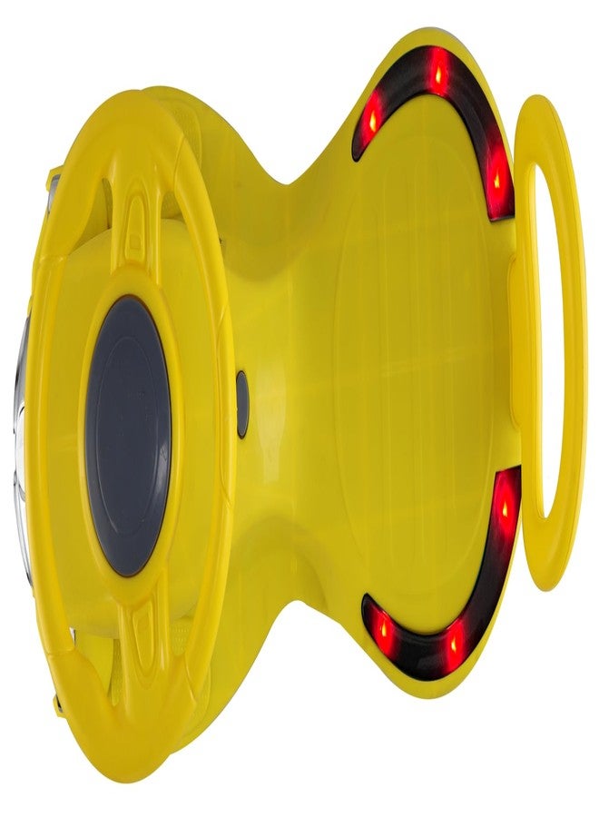 JoyRide Glamour DLX Light-Up Magic Car - Easy Glide Ride-On Toy for Kids | LED Lights, Music & 360° Swivel Wheels | Push Swing Car for Indoor/Outdoor Fun Ages 2+ Years (Yellow) - Image 3